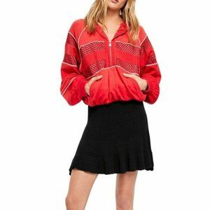 Free People Solid Gold Skirt, Black, Size L